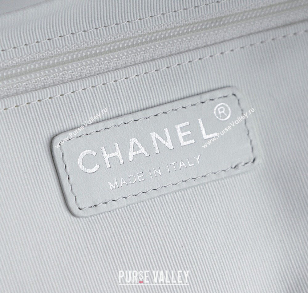 Chanel Raffia Straw and Calfskin Large Shopping Bag White2 2025 AS5951 (yezi-251010083)