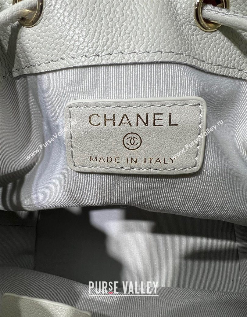 Chanel Grained Shiny Calfskin Clutch with Chain Grey 2025 AP4775 (yezi-251010068)