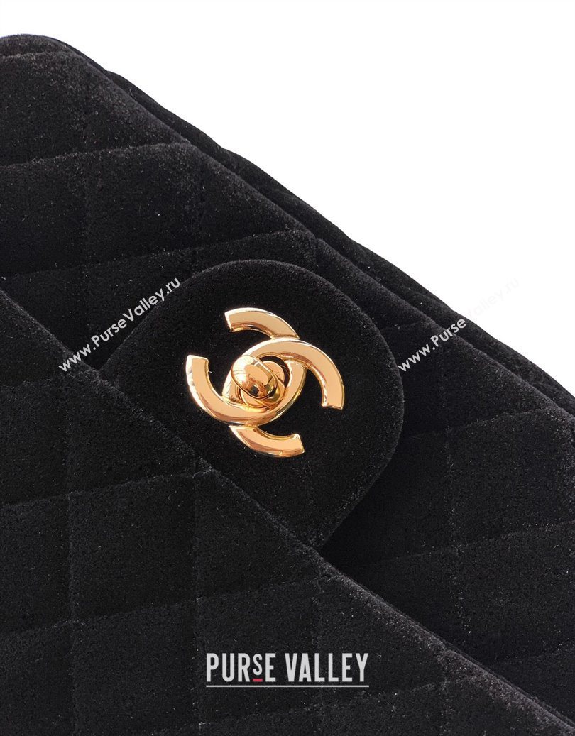 Chanel Velvet Mini Square Flap Bag with Strass Ball Black 2025 AS1786 (yezi-251010055)