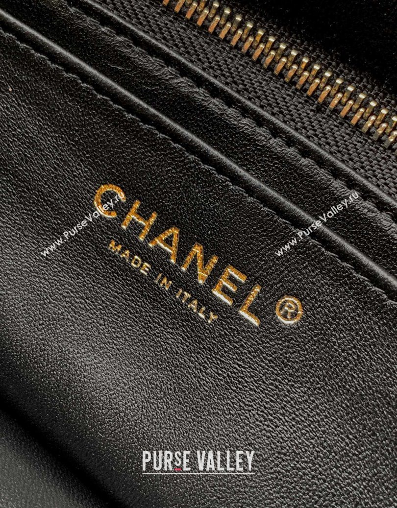 Chanel Velvet Mini Square Flap Bag with Strass Ball Black 2025 AS1786 (yezi-251010055)