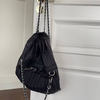 Chanel Vintage Nylon Backpack Bag Black2 2025 CH101002 (yezi-251010072)