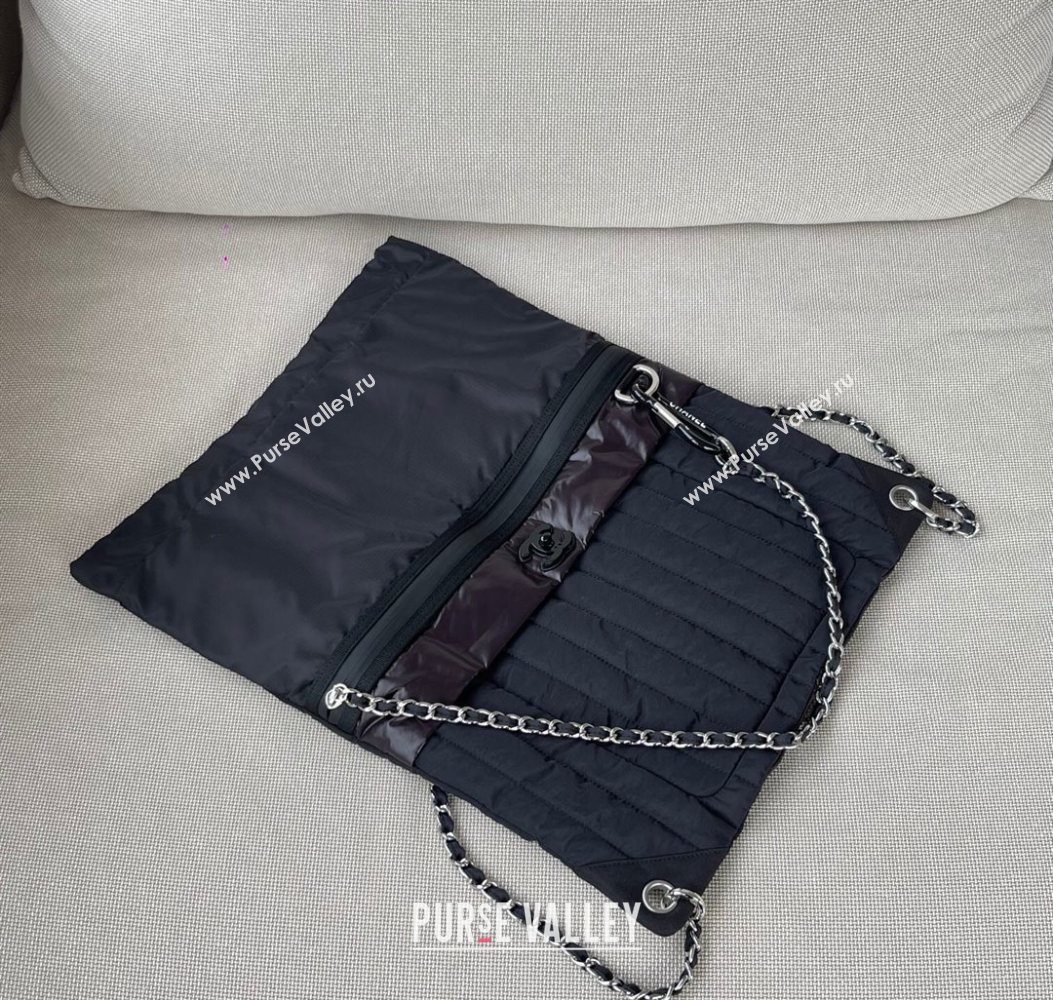 Chanel Vintage Nylon Backpack Bag Black2 2025 CH101002 (yezi-251010072)