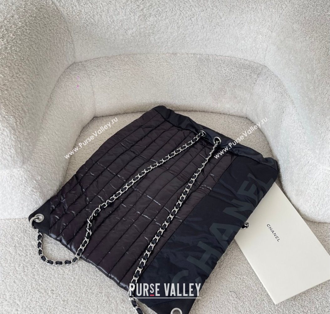 Chanel Vintage Nylon Backpack Bag Black2 2025 CH101002 (yezi-251010072)