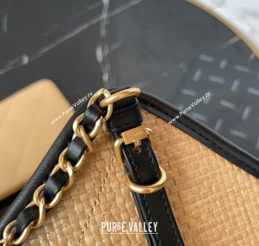 Chanel Straw Maxi Shopping Tote Bag Beige 2025 AS5463 (yezi-251010075)