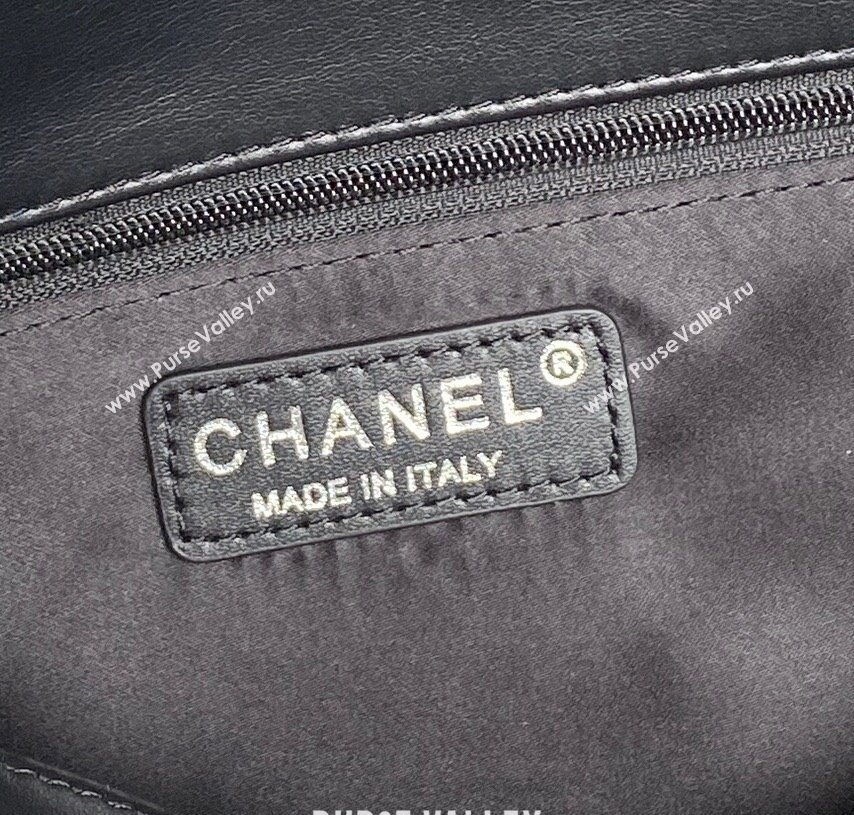 Chanel Quilted Calfskin Leather Vintage Airport Flap Bag A9902 Black 2025 (yezi-251010001)