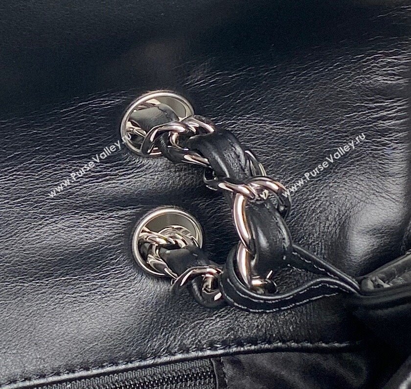 Chanel Quilted Calfskin Leather Vintage Airport Flap Bag A9902 Black 2025 (yezi-251010001)