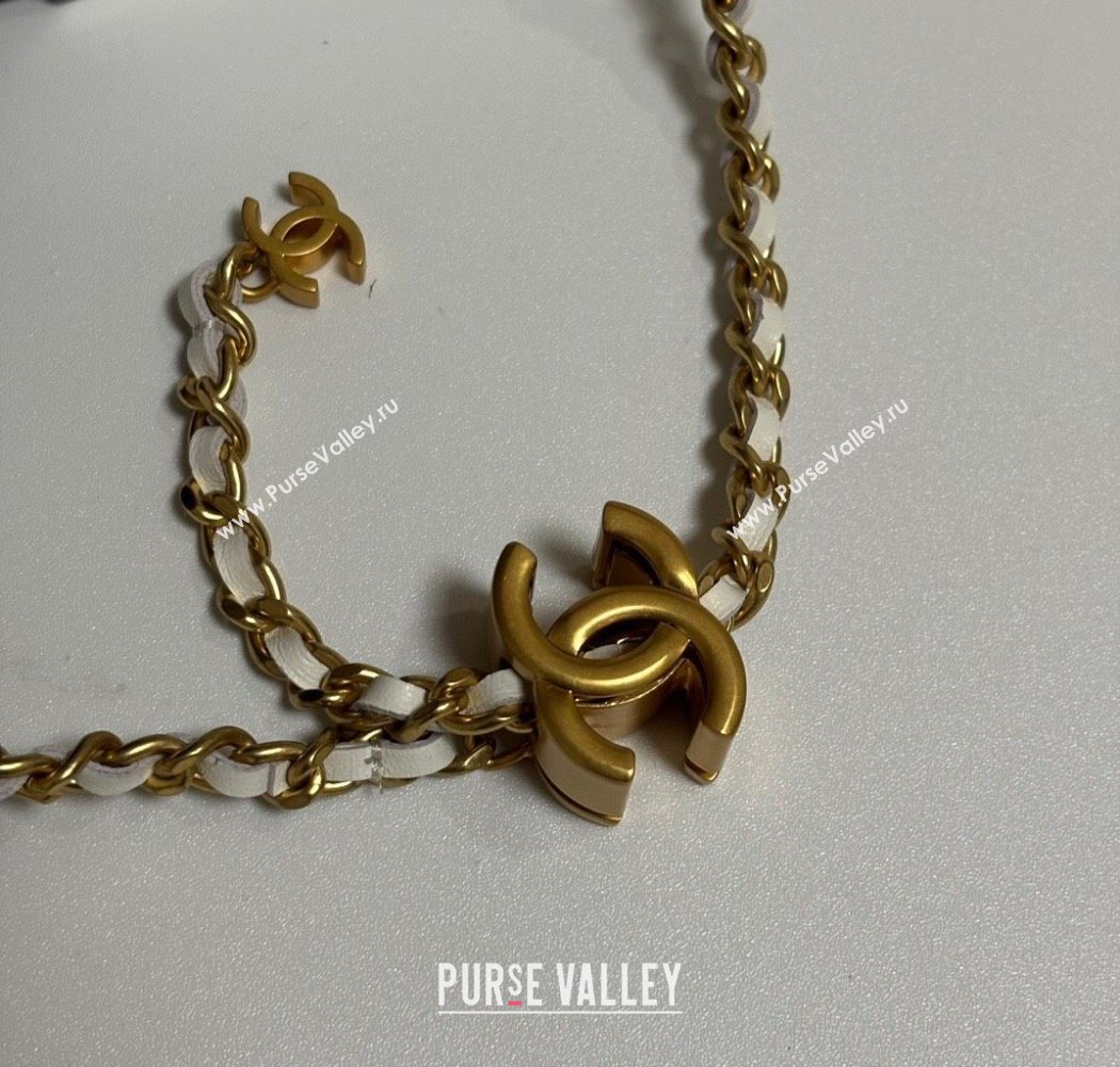 Chanel Shiny Lambskin Wallet On Chain WOC AP3938 White 2025 (yezi-251010009)