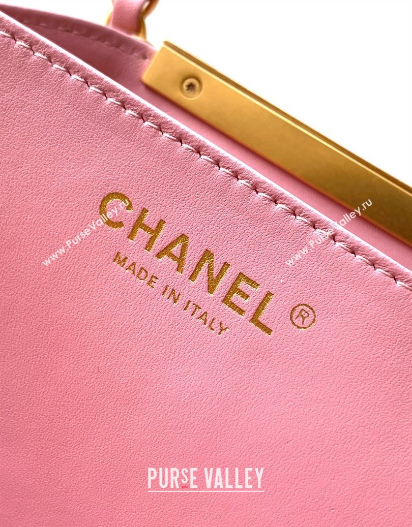 Chanel Quilted Suede Large Flap Handbag Pink 2025 CH101001 (yezi-251010014)