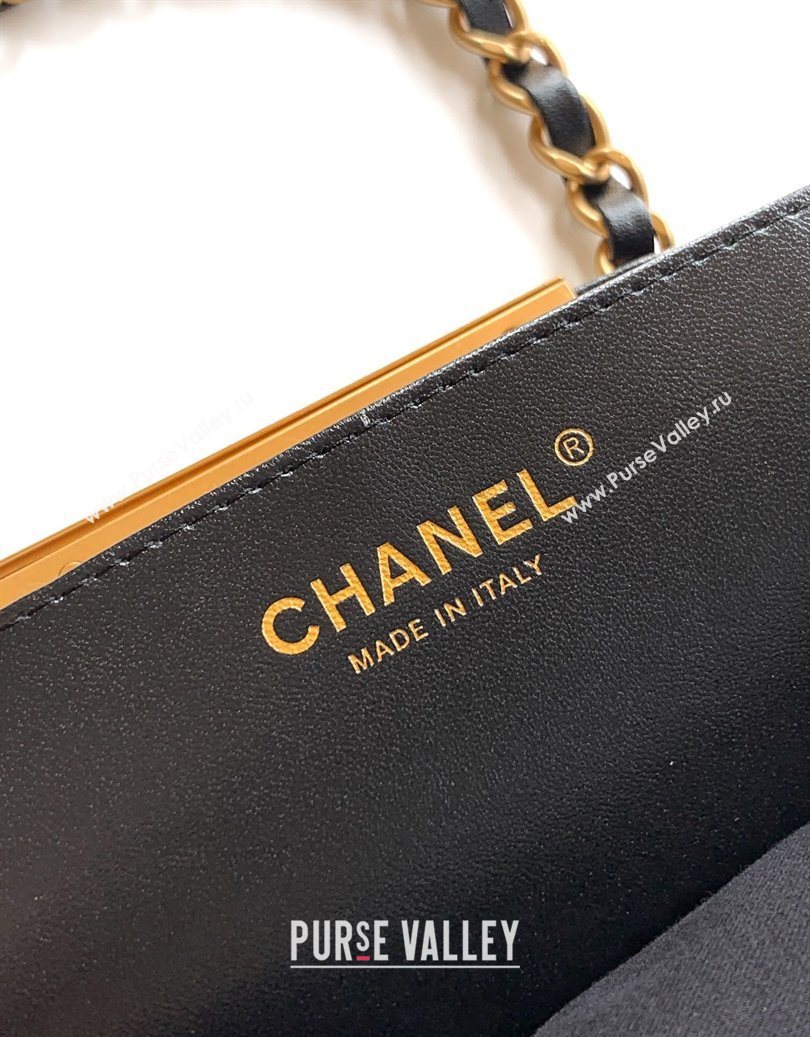 Chanel Quilted Suede Large Flap Handbag Black 2025 CH101001 (yezi-251010016)