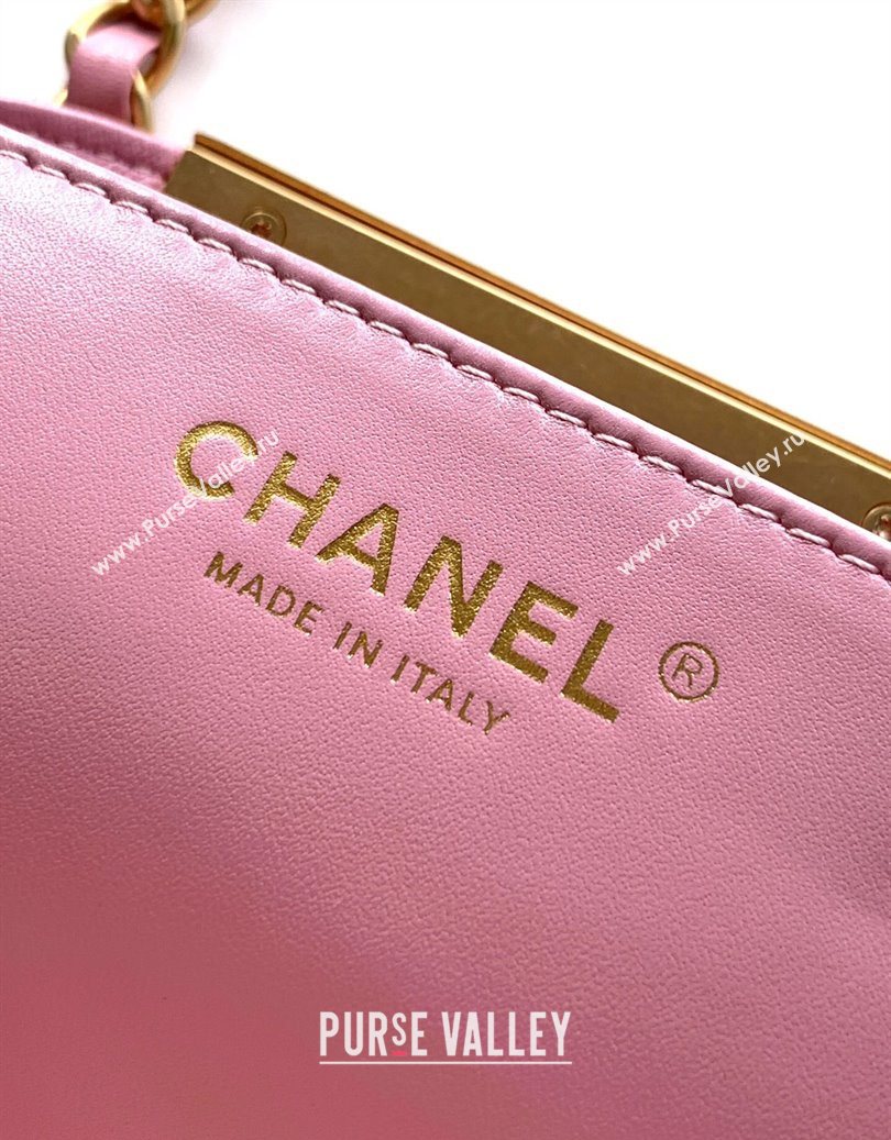 Chanel Quilted Suede Medium Flap Handbag Pink 2025 CH101001 (yezi-251010023)