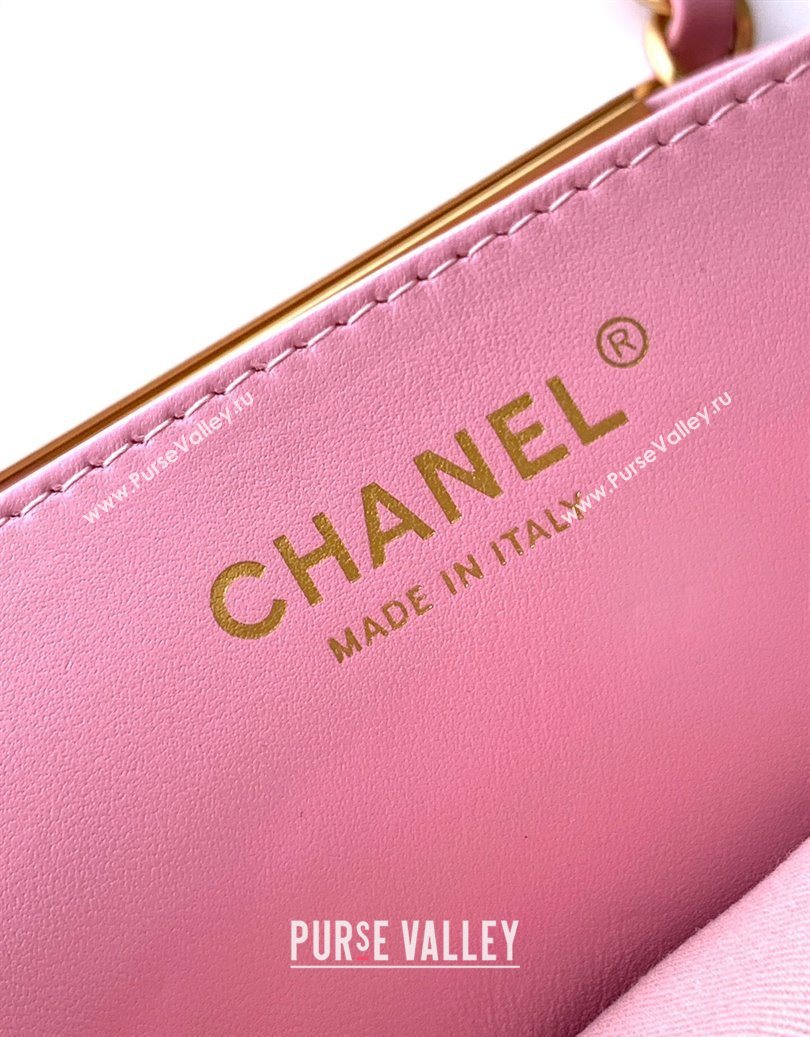 Chanel Quilted Suede Small Flap Handbag Pink 2025 CH101001 (yezi-251010031)