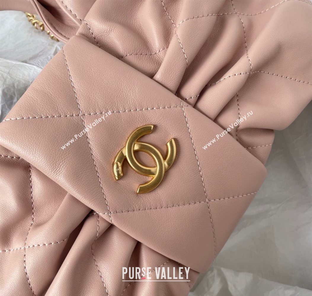 Chanel Shiny Lambskin Mini Bow Bag Light Pink 2025 AS5849 (yezi-251011033)