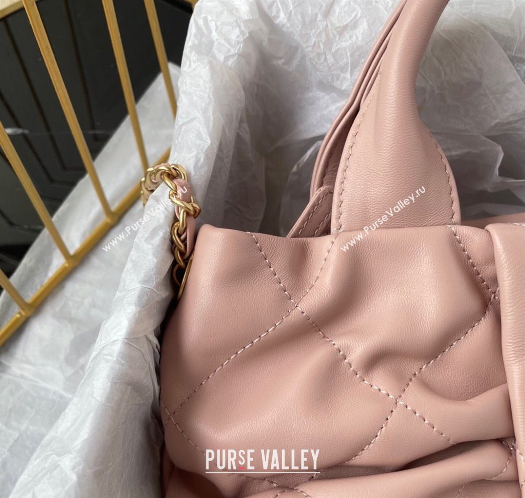 Chanel Shiny Lambskin Mini Bow Bag Light Pink 2025 AS5849 (yezi-251011033)