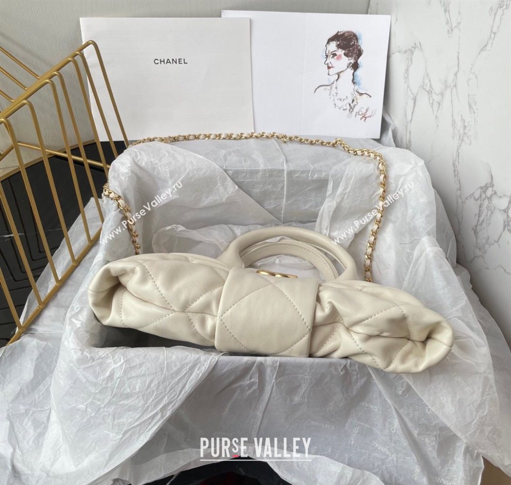 Chanel Shiny Lambskin Mini Bow Bag White 2025 AS5849 (yezi-251011034)