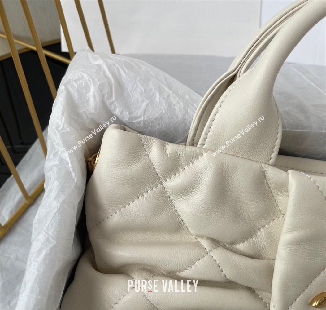 Chanel Shiny Lambskin Mini Bow Bag White 2025 AS5849 (yezi-251011034)