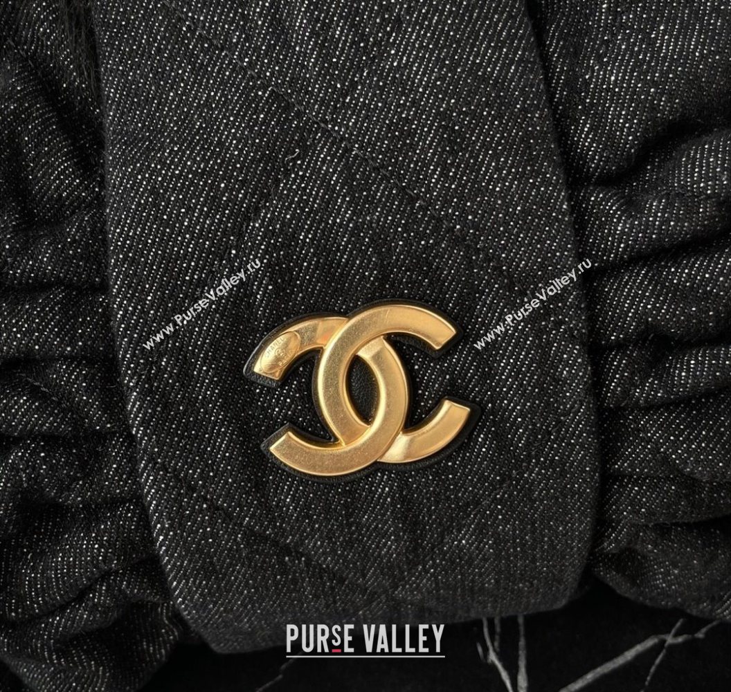 Chanel Denim Bow Bag Black2 2025 AS5851 (yezi-251011040)