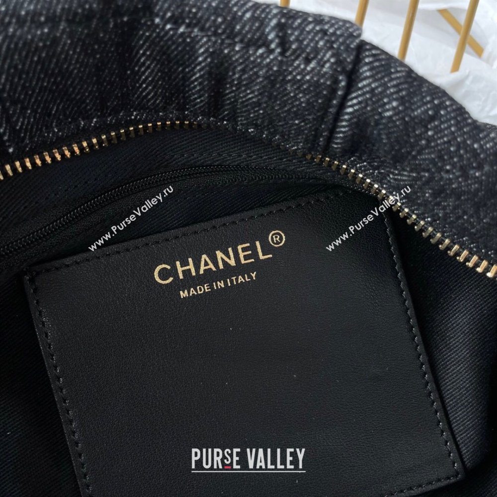 Chanel Denim Bow Bag Black2 2025 AS5851 (yezi-251011040)