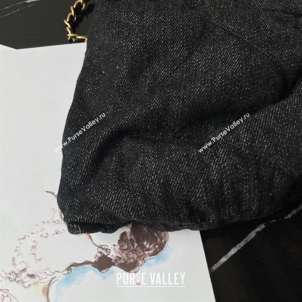 Chanel Denim Bow Bag Black2 2025 AS5851 (yezi-251011040)