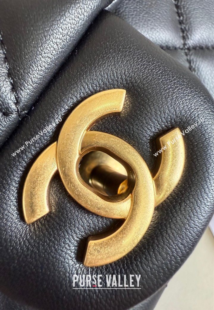 Chanel Lambskin Mini Flap Bag with Metal Ball AS1786 Black 2025 New Style (YD-251013005)