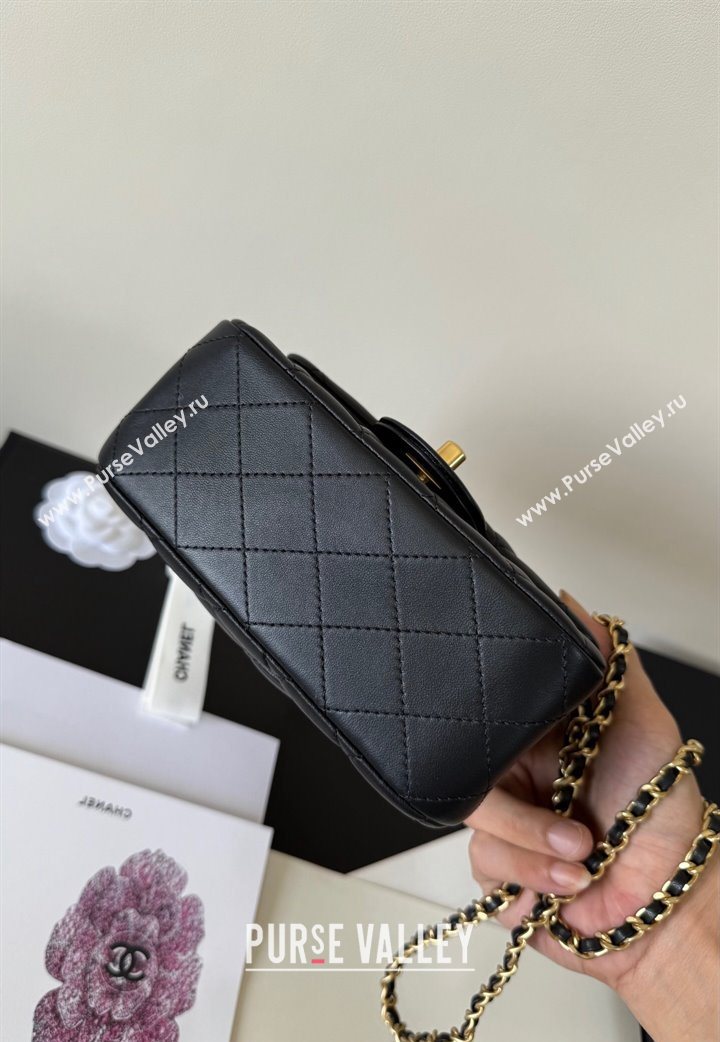 Chanel Lambskin Mini Flap Bag with Metal Ball AS1786 Black 2025 New Style (YD-251013005)