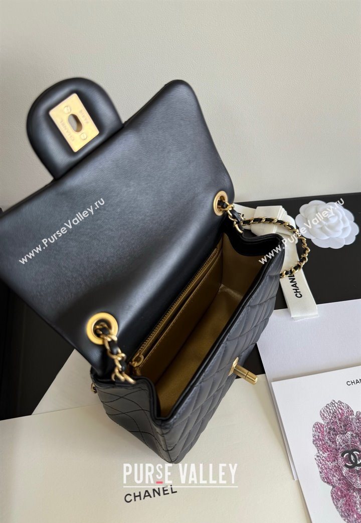 Chanel Lambskin Mini Flap Bag with Metal Ball AS1786 Black 2025 New Style (YD-251013005)