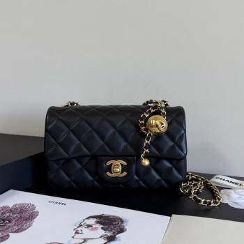 Chanel Lambskin Small Flap Bag with Metal Ball AS1787 Black 2025 New Style (YD-251013008)