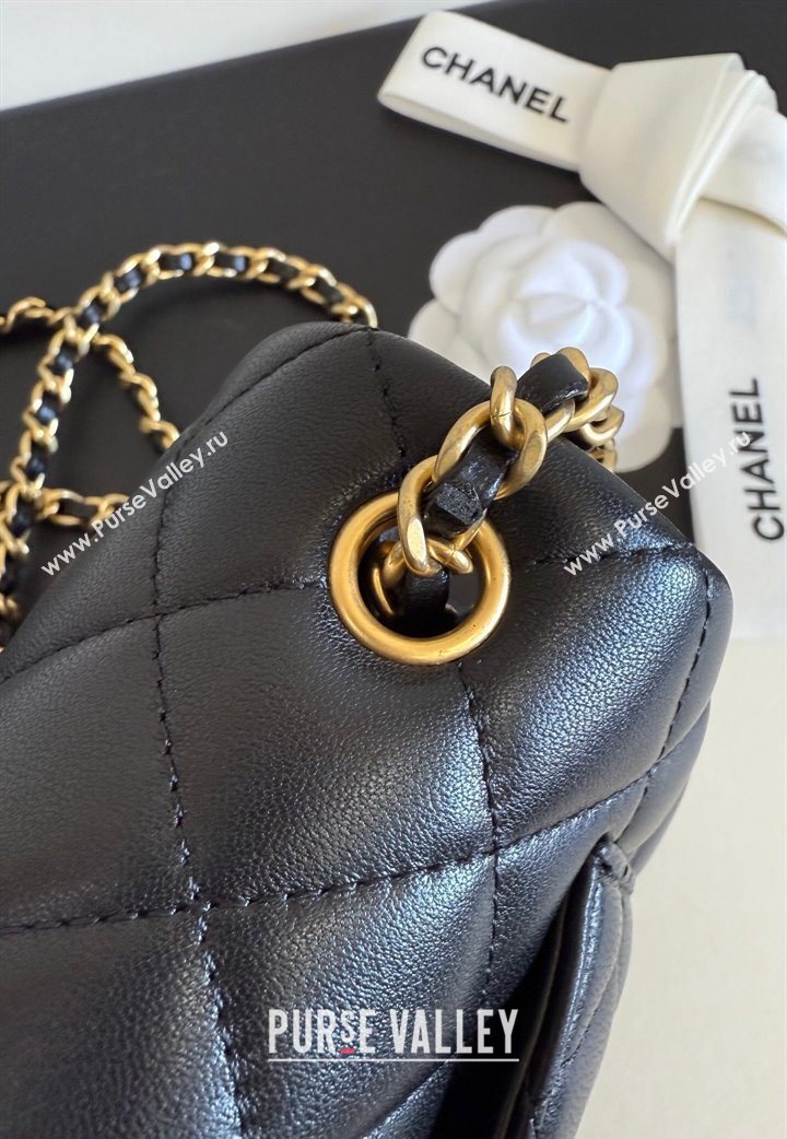 Chanel Lambskin Small Flap Bag with Metal Ball AS1787 Black 2025 New Style (YD-251013008)