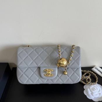 Chanel Lambskin Small Flap Bag with Metal Ball AS1787 Grey 2025 New Style (YD-251013009)