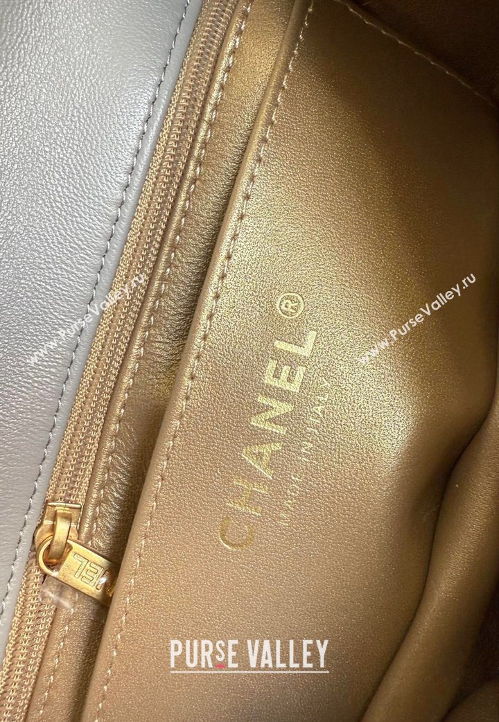 Chanel Lambskin Small Flap Bag with Metal Ball AS1787 Grey 2025 New Style (YD-251013009)