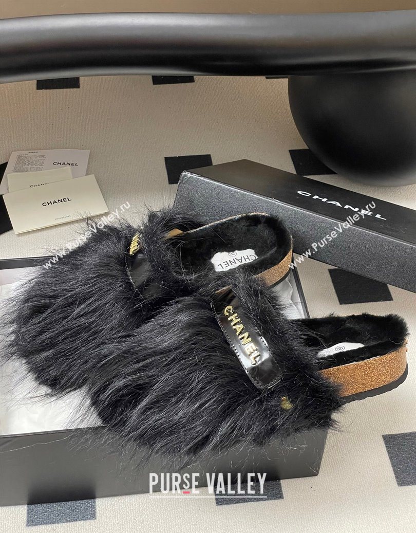 Chanel Wool Platform Mules Black 2025 CH110309 (MD-251103096)
