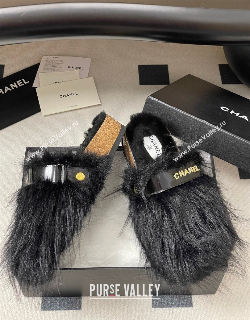 Chanel Wool Platform Mules Black 2025 CH110309 (MD-251103096)