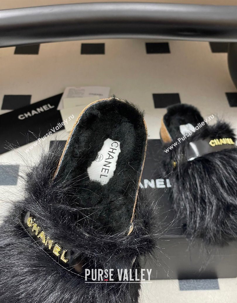 Chanel Wool Platform Mules Black 2025 CH110309 (MD-251103096)
