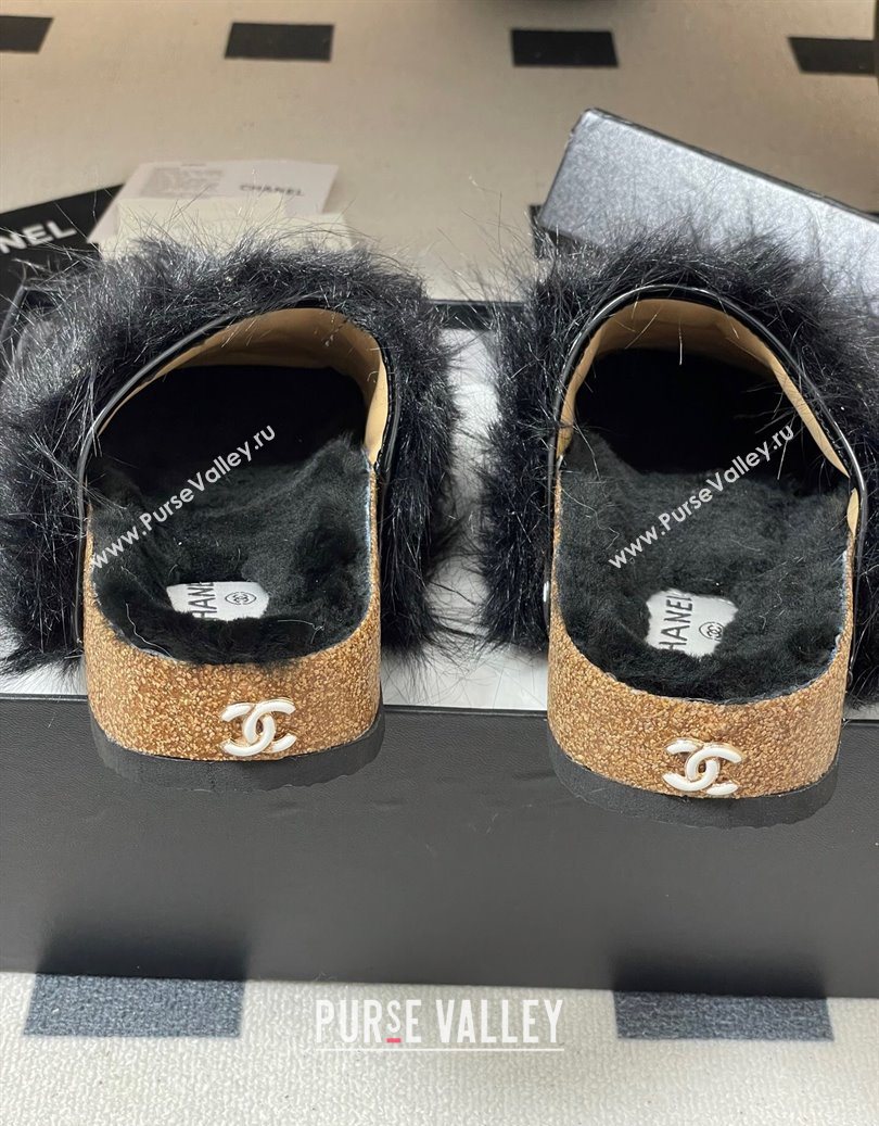 Chanel Wool Platform Mules Black 2025 CH110309 (MD-251103096)