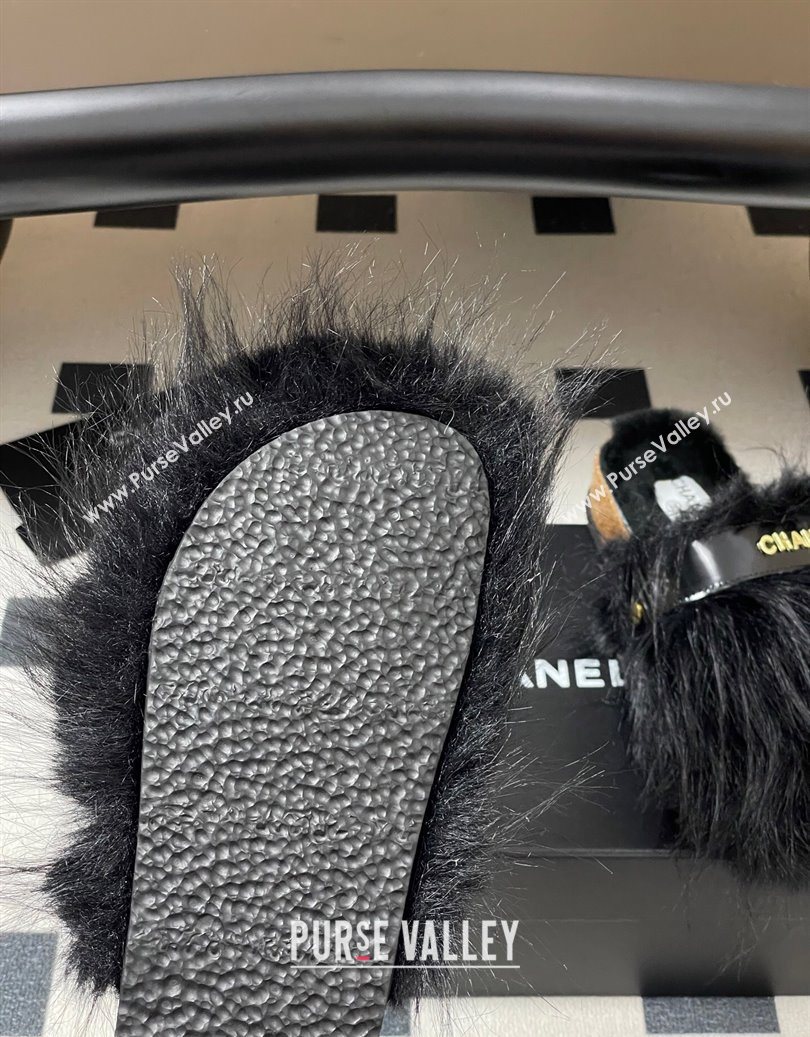 Chanel Wool Platform Mules Black 2025 CH110309 (MD-251103096)