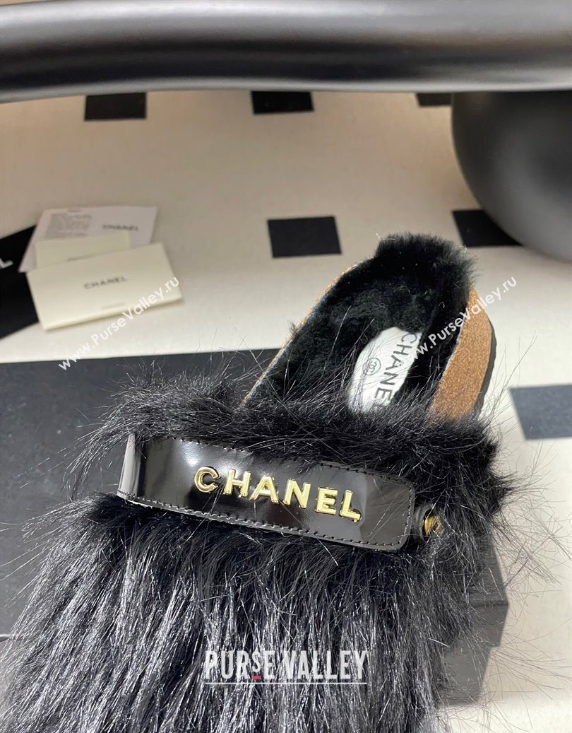 Chanel Wool Platform Mules Black 2025 CH110309 (MD-251103096)