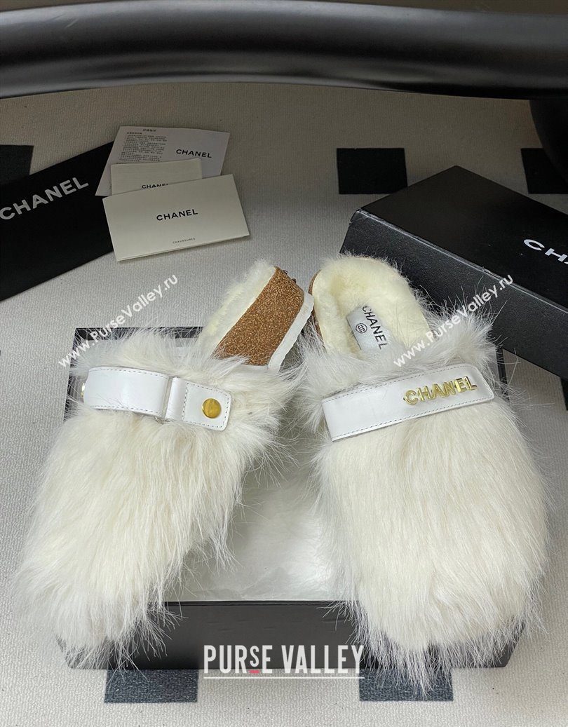 Chanel Wool Platform Mules White 2025 CH110309 (MD-251103097)