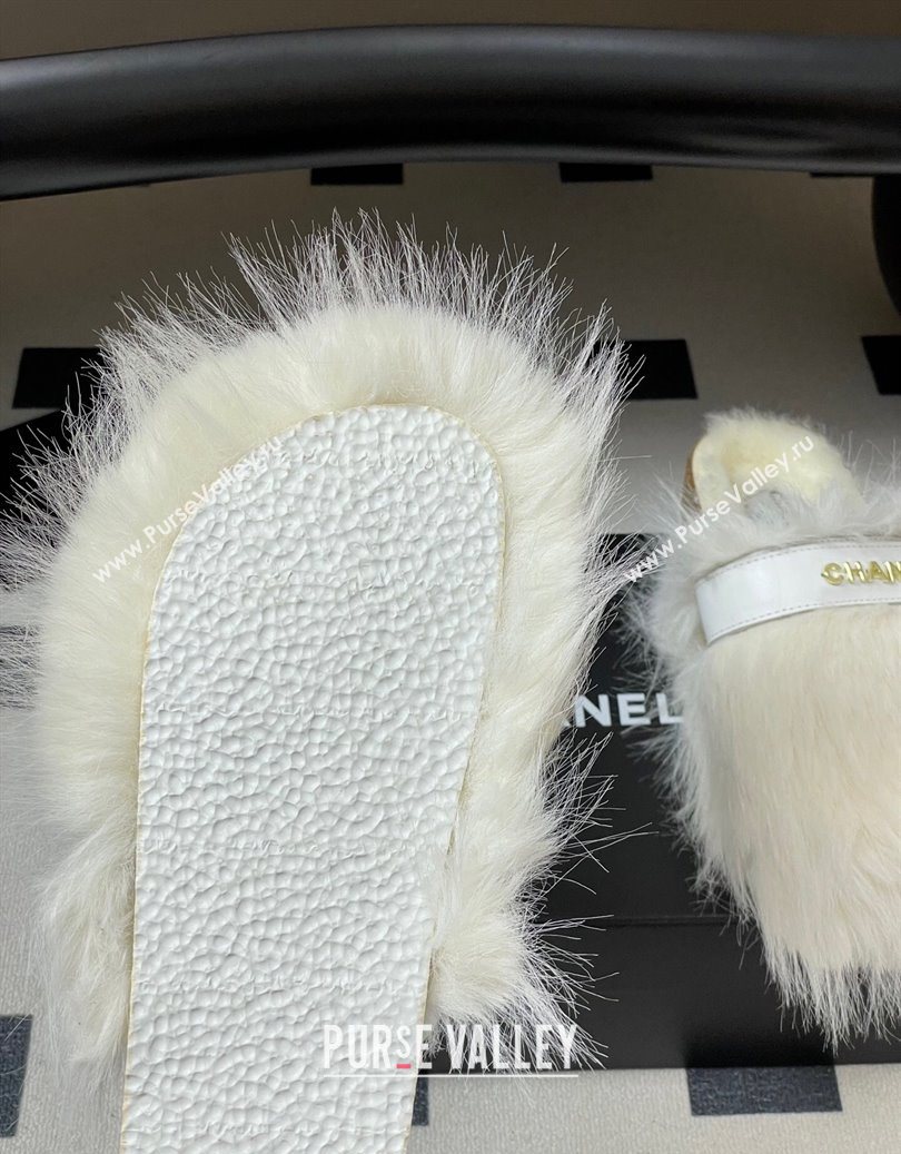 Chanel Wool Platform Mules White 2025 CH110309 (MD-251103097)