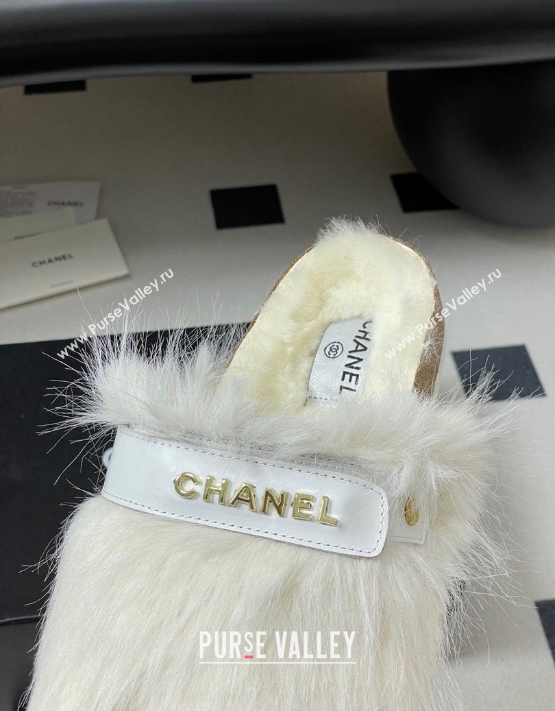 Chanel Wool Platform Mules White 2025 CH110309 (MD-251103097)