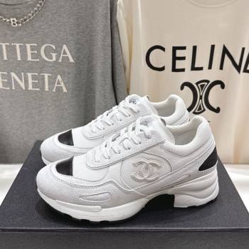 Chanel Suede and Mesh Sneakers White 2025 G46872 (MD-251031138)