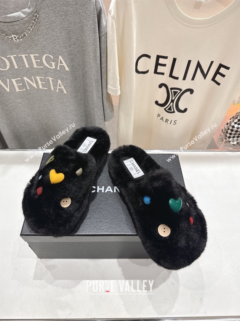 Chanel Wool and Charm Mules Black 2025 CH110310 (MD-251103100)