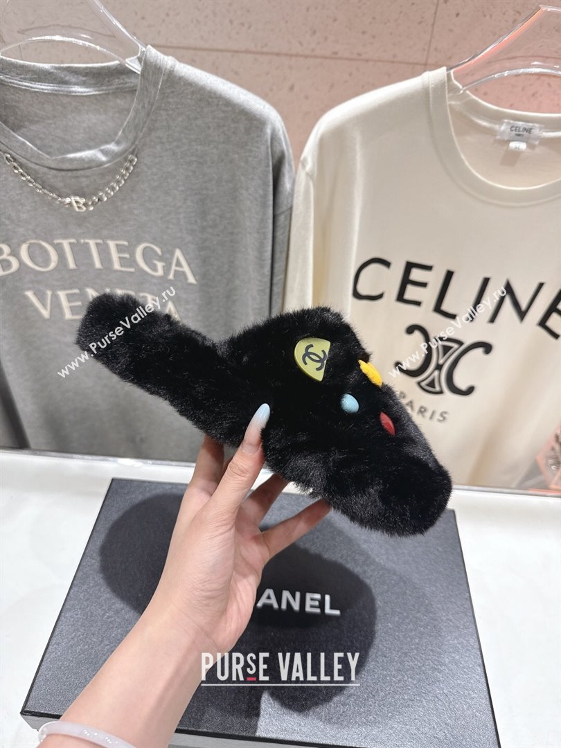 Chanel Wool and Charm Mules Black 2025 CH110310 (MD-251103100)