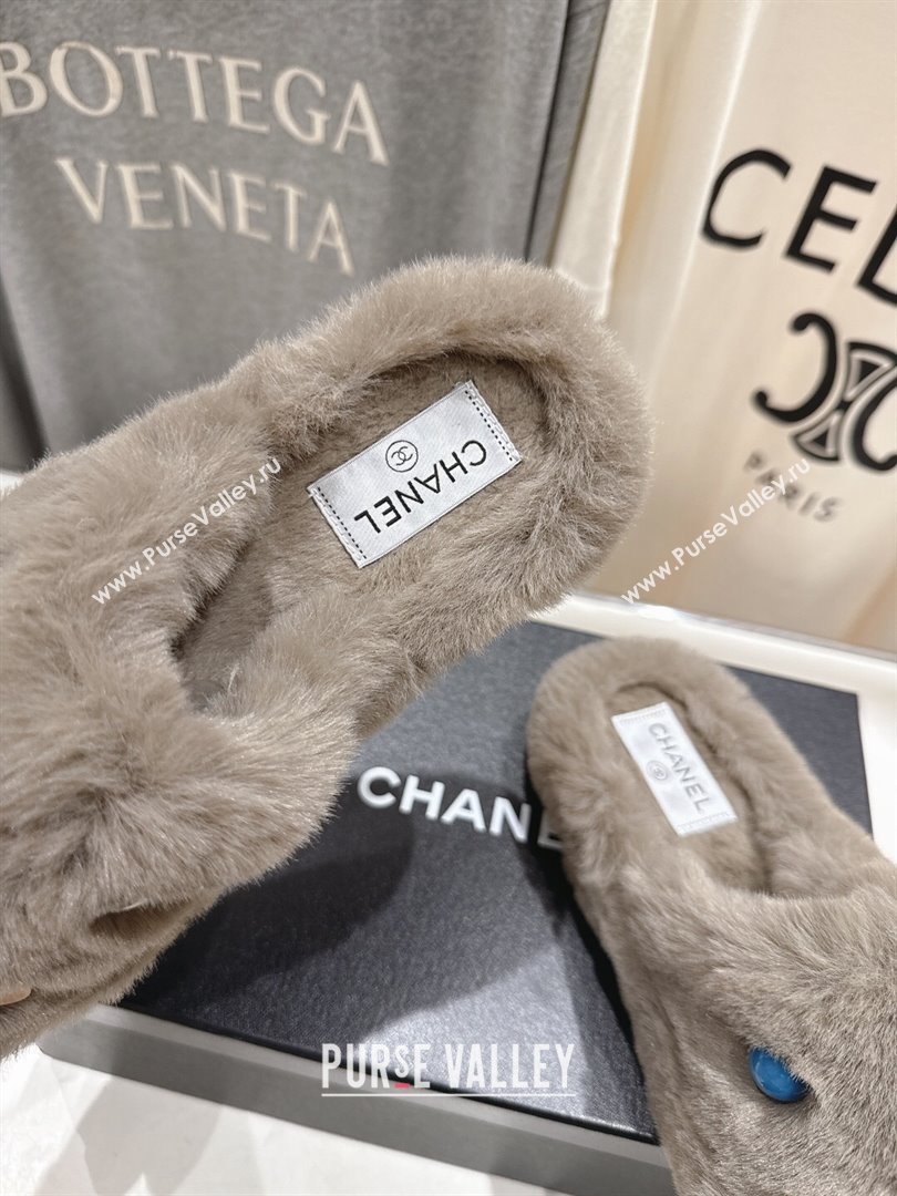 Chanel Wool and Charm Mules Grey 2025 CH110310 (MD-251103098)