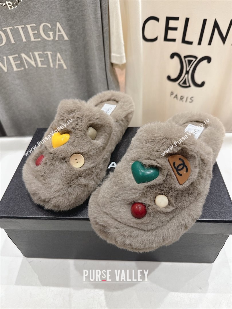 Chanel Wool and Charm Mules Grey 2025 CH110310 (MD-251103098)