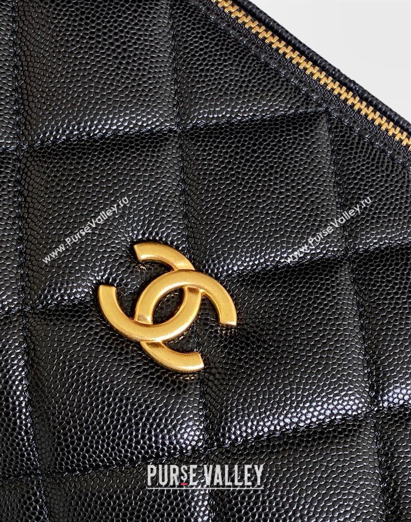 Chanel Grained Calfskin Bowling Bag Black 2025 AS5791 (yezi-251127013)