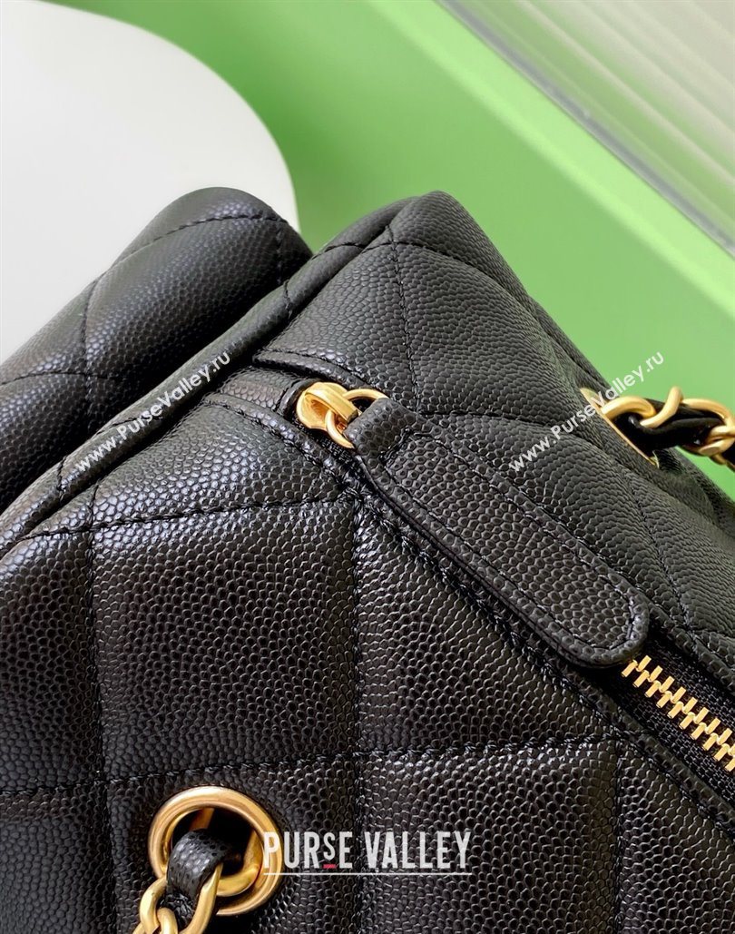 Chanel Grained Calfskin Bowling Bag Black 2025 AS5791 (yezi-251127013)
