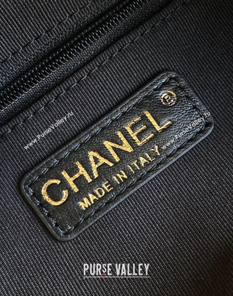 Chanel Grained Calfskin Bowling Bag Black 2025 AS5791 (yezi-251127013)