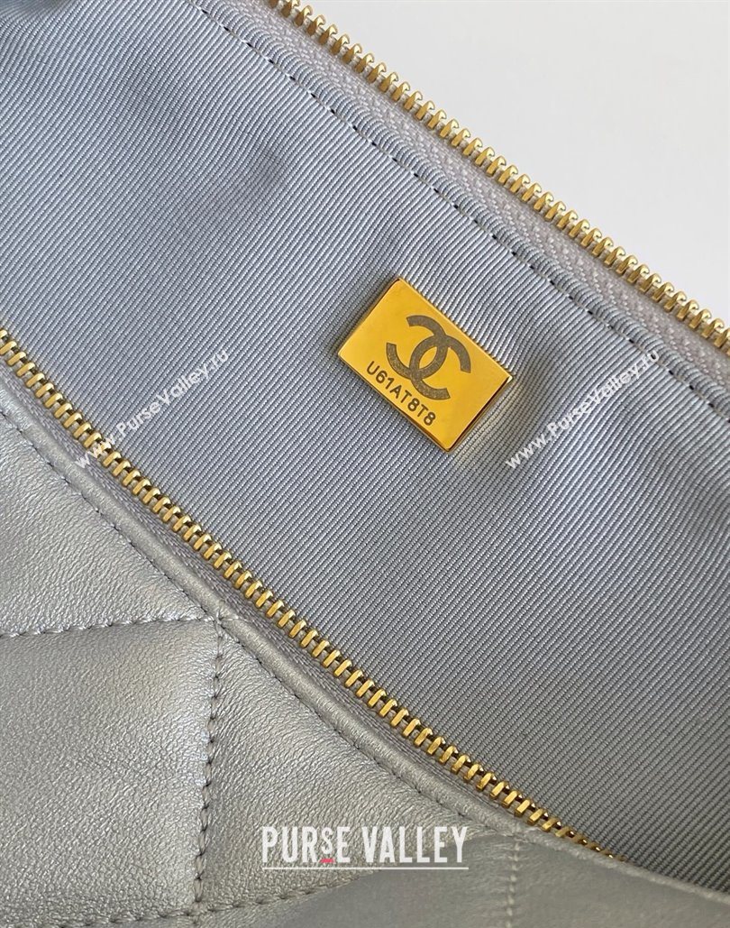 Chanel Calfskin Leather Bowling Bag Silver 2025 AS5791 (yezi-251127017)