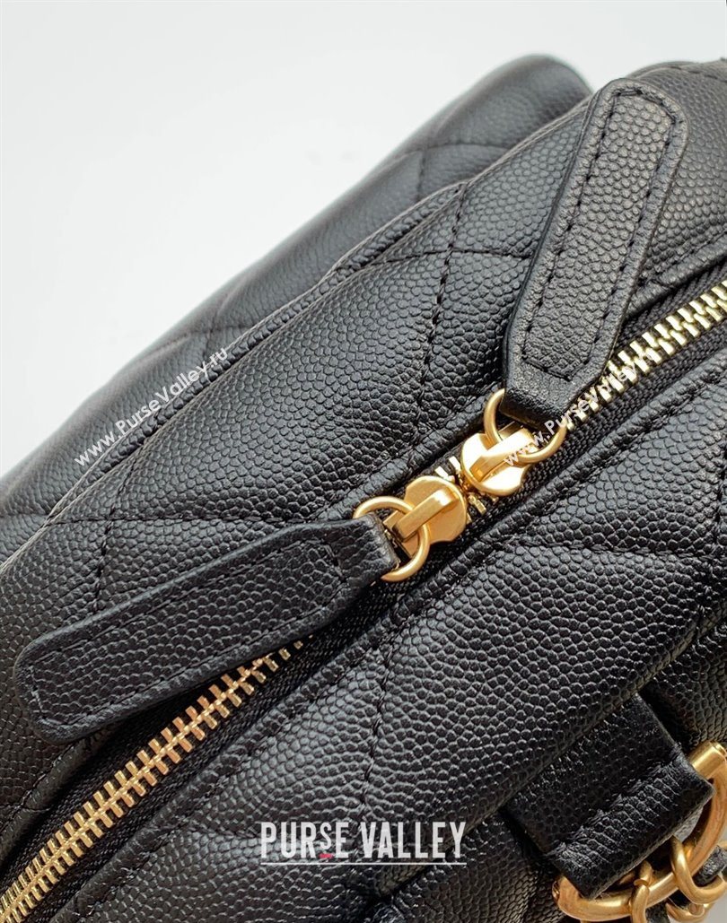 Chanel Calfskin Leather Backpack Bag Black 2025 AS5793 (yezi-251127136)