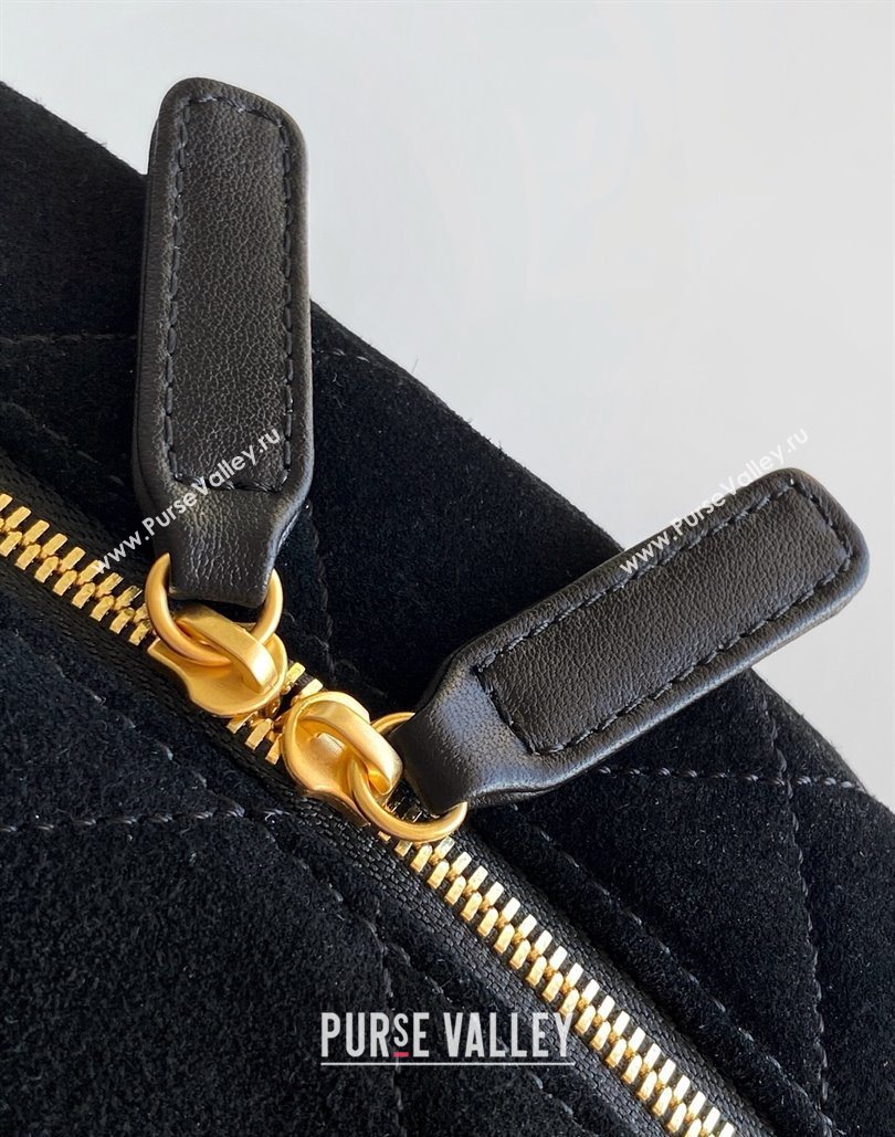 Chanel Suede Backpack Bag Black 2025 AS5793 (yezi-251127137)