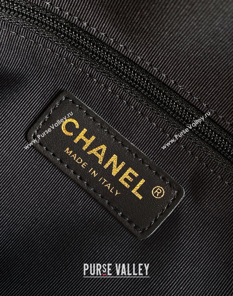 Chanel Suede Backpack Bag Black 2025 AS5793 (yezi-251127137)